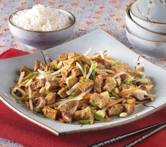 Buddha’s Stir Fry Vegetable with Marinated Tofu