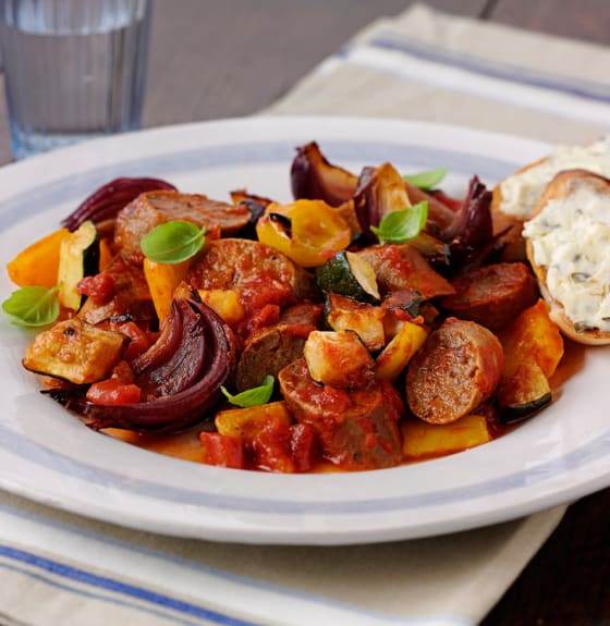 mediterranean diet roasted sausage and vegetables recipes