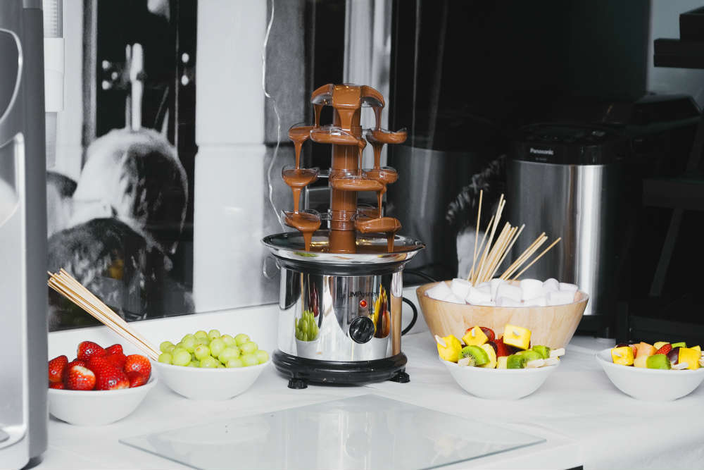 Chocolate fountain at IconInc
