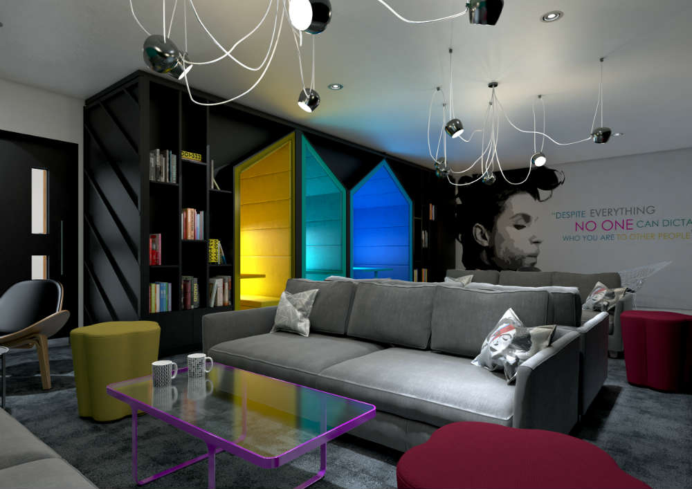 Library lounge at The Ascent CGI photo