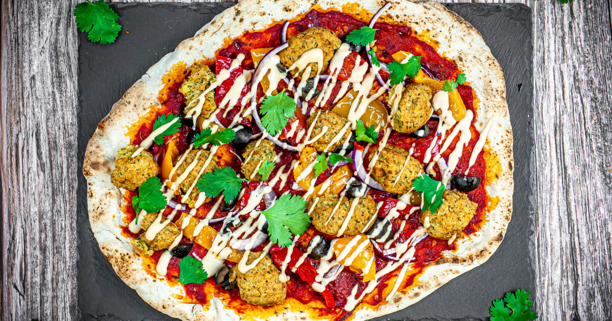 Turkish Falafel Pizzas-image