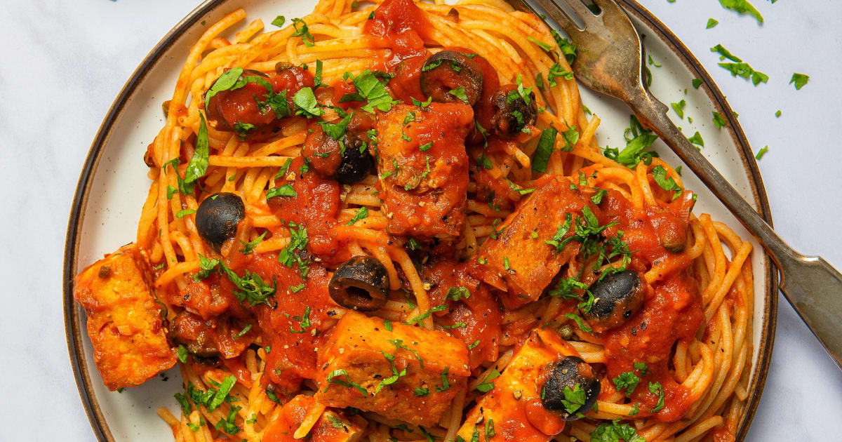 Tofu Puttanesca Pasta-image
