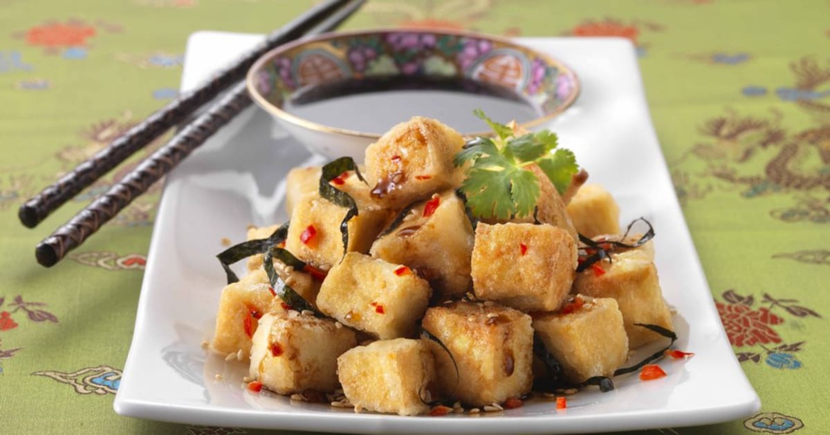 Fried Tofu In Chinese Sesame Soy Sauce Recipes Cauldron Foods