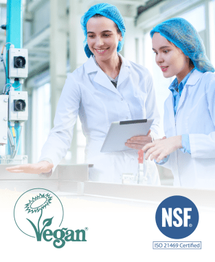 Two females auditing a food production process