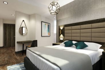 An Elegance suite at Roomzzz Manchester Corn Exchange