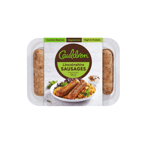 Lincolnshire Vegetarian Sausages Products Cauldron Foods