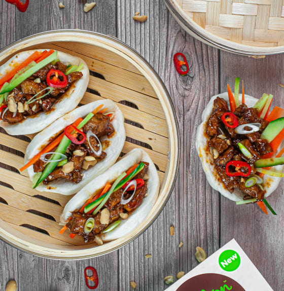 Hoisin Tofu Bao Buns Cauldron Foods