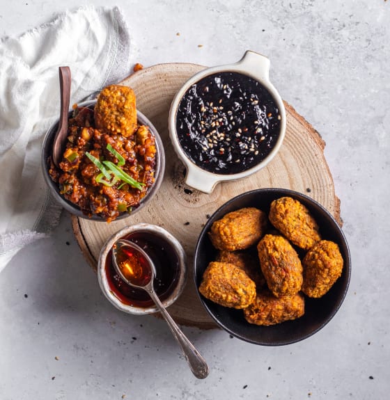 Korean Bites & a Trio of Authentic Dips Cauldron Foods