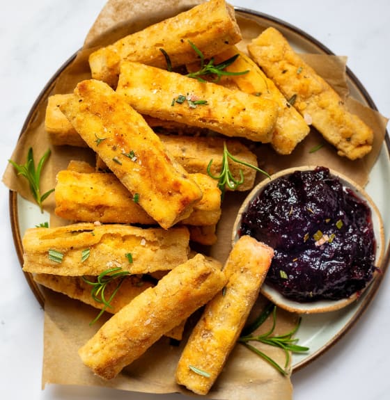 Crispy Christmas Tofu Sticks Cauldron Foods