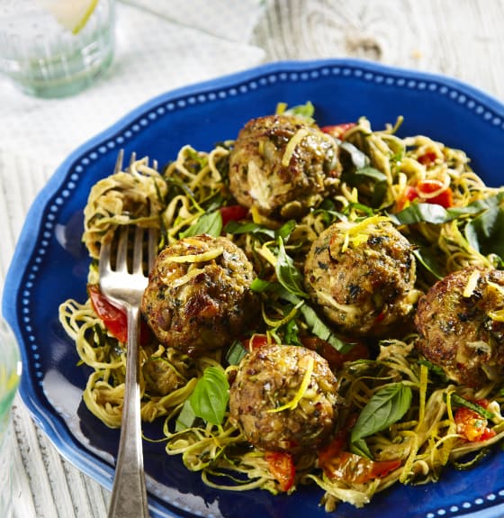 Sausage & Fennel Polpette with Courgetti
