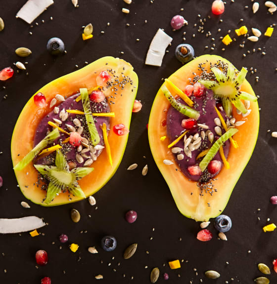 Tofu Smoothie Fruit Bowls Cauldron Foods